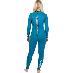 2024 Gul Womens Response 3/2mm GBS Back Zip Wetsuit RE1232-C1 - Teal / Marbel